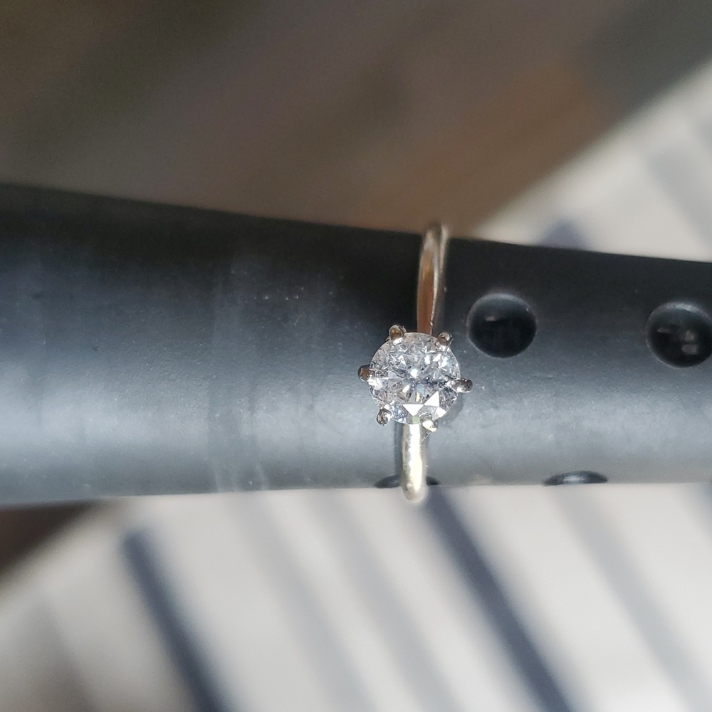 Diamond solitaire gold Ring more than 1/2 ct